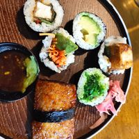 Really good sushi I recommend the big slice of teriyaki tofu at Moon Sushi & Eatery in Auckland