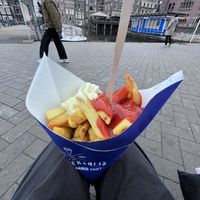   at Manneken Pis in Amsterdam