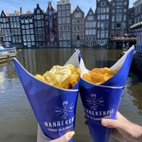   at Manneken Pis in Amsterdam