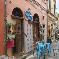 Außenansicht, gegessen werden kann draußen und drinnen at Anciua in Porto Venere