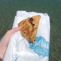 Vegan pie with spinach at Anciua in Porto Venere