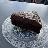 Chocolate cake with passion fruit   at Lovelo Coffee Ride in Orihuela Costa