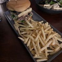 Tofu burger  at Wanera Wine Bar in Angaston