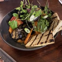 Vegan stack with tofu   at Wanera Wine Bar in Angaston