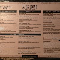 Lunch and Dinner Menu at Silk Road Whole Foods in Tibubeneng