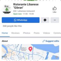 Facebook page at Gibran in Venice