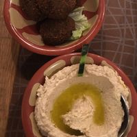 Hummus and falafel at Gibran in Venice