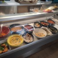 Prepared food (not only vegan) at Larpeiría in Santiago De Compostela