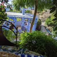 View from the terrace at El Jaleo in Chefchaouen