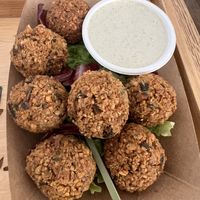 Falafels  at Oaza Joyful Kitchen in Zagreb