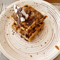 Snickers Waffle at Oaza Joyful Kitchen in Zagreb