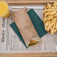 Vegan shoarma at Oaza Joyful Kitchen in Zagreb