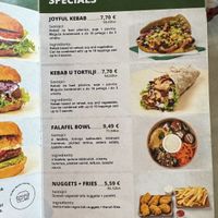 Specials  at Oaza Joyful Kitchen in Zagreb