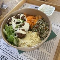 Falafel bowl  at Oaza Joyful Kitchen in Zagreb