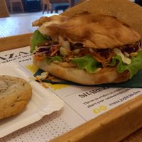 cookie 2,20€ and vegan kebab 9,69€ at Oaza Joyful Kitchen in Zagreb
