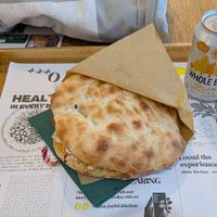 Happy Falafel and Flavored Soda. at Oaza Joyful Kitchen in Zagreb