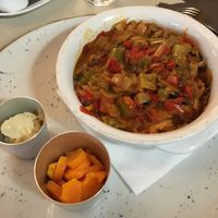 Goulash with mushrooms at Mayka in Podgorica