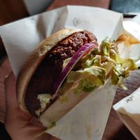 Plant beef burger (no cheese) at MAX - Jana Pawła in Warsaw