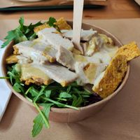 Tempeh bowl at Vegitat in Zurich