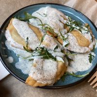 Empanadas- cheese and spinach!   at Vegitat in Zurich