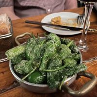 Padrón peppers  at Sensi Gourmet Tapas in Barcelona