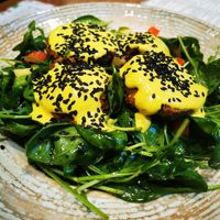 Falafel salad at Eat Healthy in Belgrade