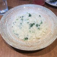 Spinach rissotto at Eat Healthy in Belgrade