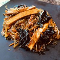 wonderful noodle dish!  at BCD Tofu House in Los Angeles