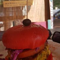 Veggie burger at Can Nuts in Ibiza