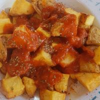 Top Patatas bravas x at Can Nuts in Ibiza