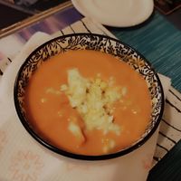 Salmorejo con queso at San Marco in Arcos De La Frontera