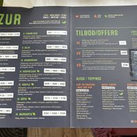 Menu  at Daddi's Pizza in Myvatn