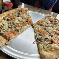   at Daddi's Pizza in Myvatn