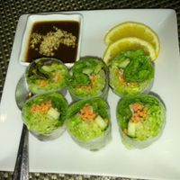 Veggies summer rolls at Nisa's Thai in Canton