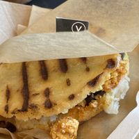 Arepas daily special  at Que Gusto in Tulsa