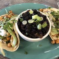 Vegan cauliflower tacos  at The Root Cellar in Pittsboro