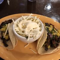 Mushroom asada tacos  at The Root Cellar in Pittsboro