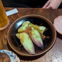 Eggplant with ginger at Renkon-Ya in Kyoto