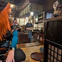 We also had the grilled leeks with butter but forgot to take a photo - they were delicious at Renkon-Ya in Kyoto