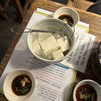 Chilled tofu   at Renkon-Ya in Kyoto