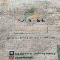 Menu at Two Little Birds in Luang Prabang