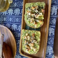 Avocado toast (swapped feta for tofu)  at Two Little Birds in Luang Prabang