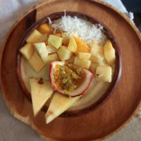 Tropical smoothie bowl at Two Little Birds in Luang Prabang