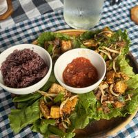 Lab cups  at Two Little Birds in Luang Prabang