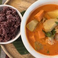 Red curry  at Two Little Birds in Luang Prabang
