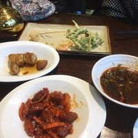 Selection of food from Tianlong Baoyan at TiānLóng Bǎo Yán in Xian