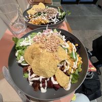 Chili bowl, with peanuts instead of chilli   at Holy Greens in Stockholm