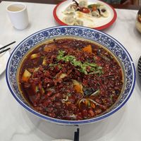 Sizzling fish   at Daxingshan Temple Vegetarian in Xian