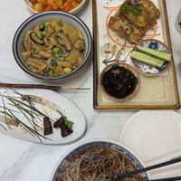 Sweet sour vegan pork was good too   at Daxingshan Temple Vegetarian in Xian
