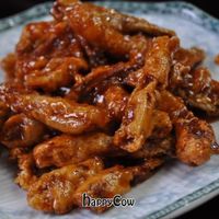 Sweet and sour chicken at Daxingshan Temple Vegetarian in Xian